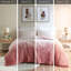 Édredon en fausse fourrure Blush Warm - simple / simple TG, ombre, douillet, doux, lavable à la machine
