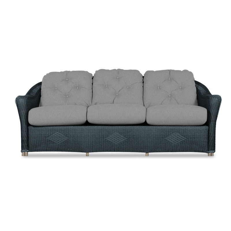 Reflections Outdoor 3 - Seat Patio Sofa, Hansen Dove, Denim Blue