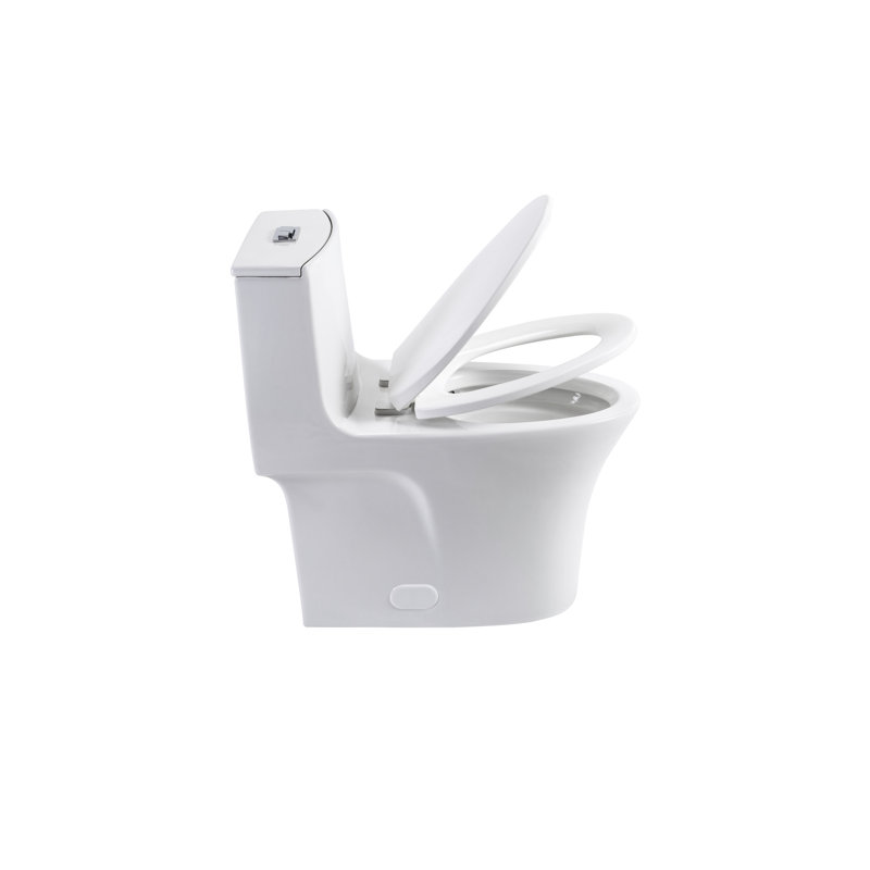 Glossy White Toilet. Bathroom Toilet With Water Saving Feature. Comfortable Height. Seat. Elongated Bowl, 1/1.60 , 1000 Gram Flushing Score. Compliant Fixture Saving. Comfort