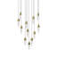 Luminaire suspendu rond 12 lumières Sultana-99372974