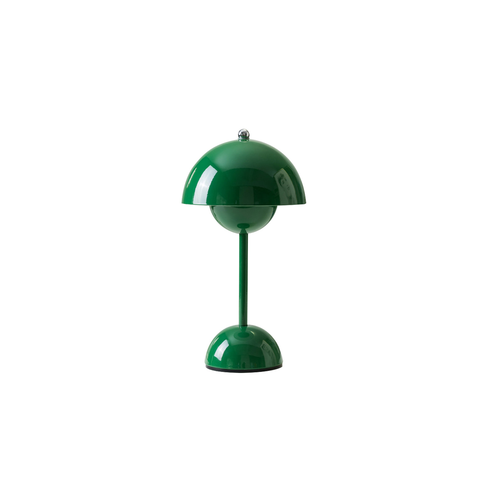 Brunilde Metal Table Lamp, Green, Green