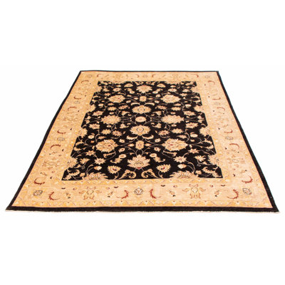 One-of-a-Kind Chobi Finest Hand-Knotted New Age 8' X 11' Wool Area Rug in Black -  ECARPETGALLERY, 379336