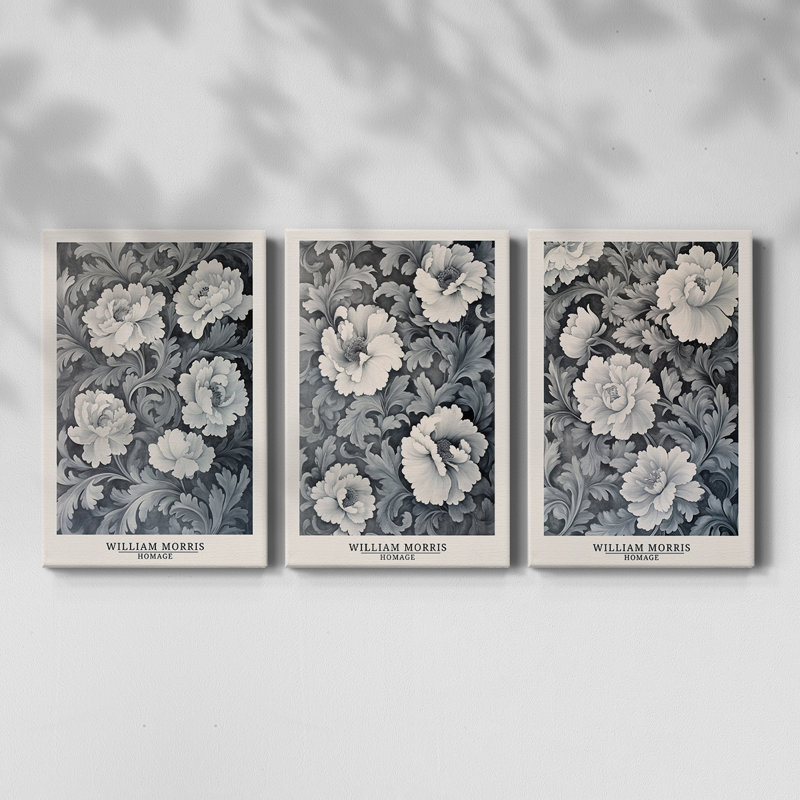 Série sur toile tendue sur mesure - 3 pièces, H 60 po x l 120 po