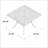 44" Square Dining Table, Dark Lava Bronze