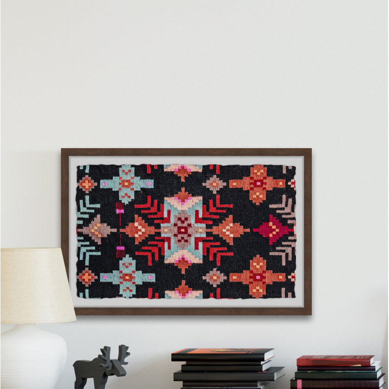 Tribal Geometric - Single Picture Frame Print, 38cm H x 45cm W x 3.81cm D