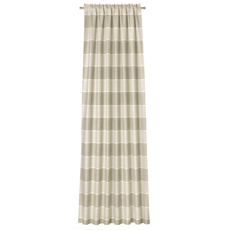 Peregrine Room Darkening Curtain Single Panel, Light brown