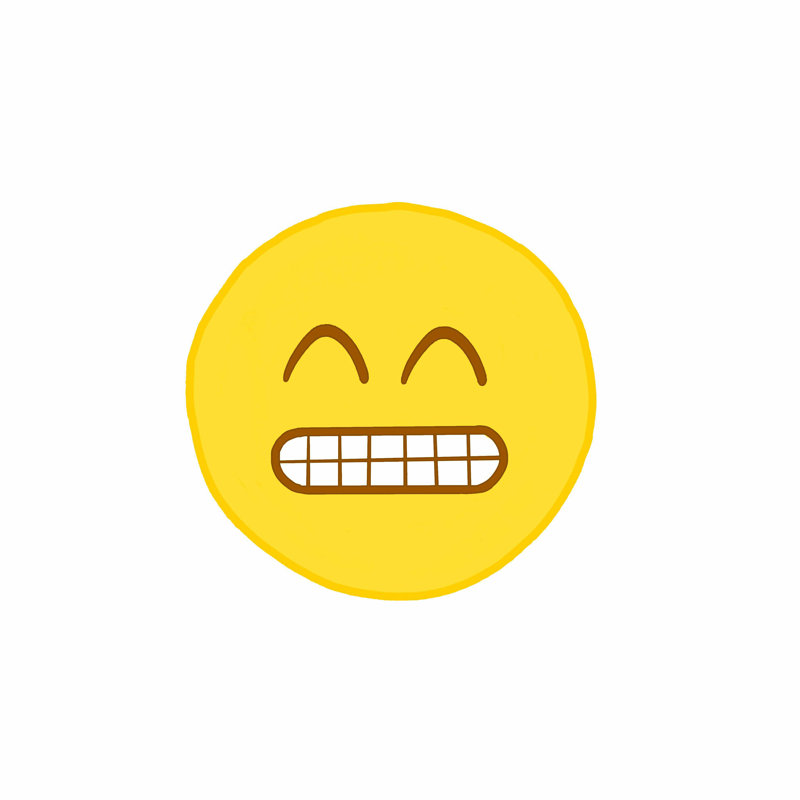 Grain Emoji, H 12 po x l 12 po