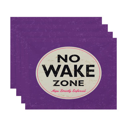Caire Nap Zone Word 4 Piece Placemat Set