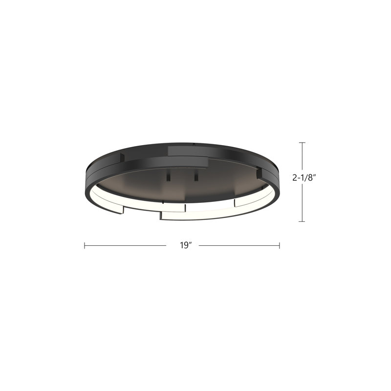 Anello Minor 1 - Light LED Flush Mount, Black