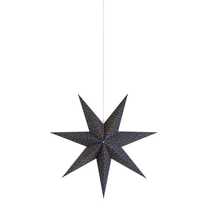 1 - Light Star Pendant, Blue, 75cm H x 75cm W x 15cm D