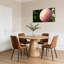 Ensemble de 1 tableau sur toile tendue avec fleur de dahlia rose-1511511979