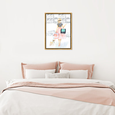 «Fashion and Glam Glam Girl De Paseo Outfits», peinture sur toile