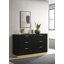 Commode 6 tiroirs Fencher - noir-1393367312