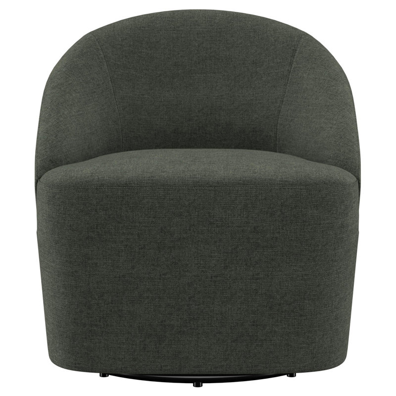 Fauteuil d'appoint pivotant vert Denali