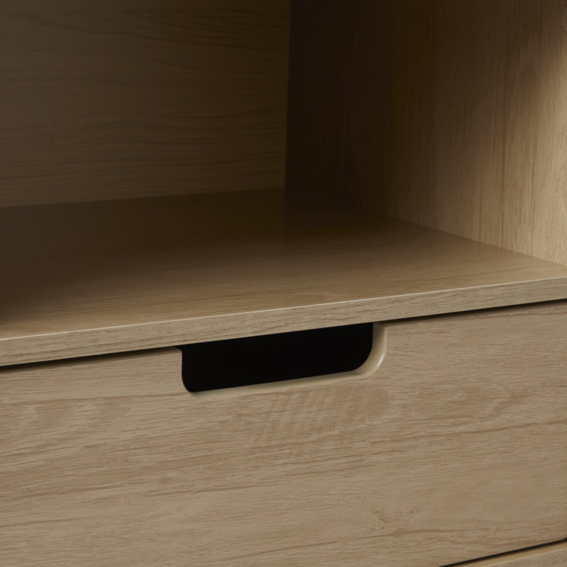 Grandwood 1-Drawer Nightstand with Open Cubby, Riviera