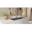 Lavabo de salle de bain encastrable en résine 39,4 po x 16,7 po Badeloft UB-05-XL-MBLK-71991399