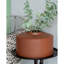 Orange Terracotta 7'' Metal Table Vase
