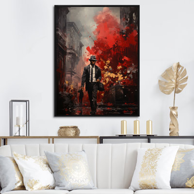Red Harlem Nights At The Cotton Club I - Harlem Renaissance, art mural