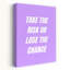«Take The Ris Quote», impression d'art moderne minimaliste abstrait lavande-129899673
