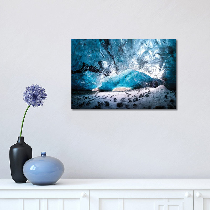 Glacier Cave by Mateusz Piesiak - Wrapped Canvas Print, 30.48 cm H x 45.72 cm W