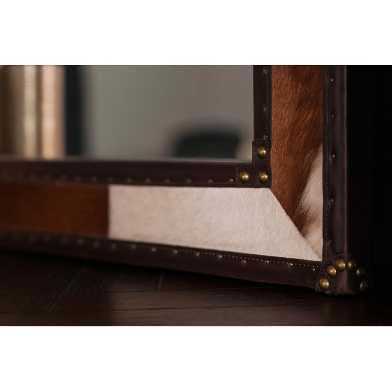 Eden Flat Leather Wall Mirror
