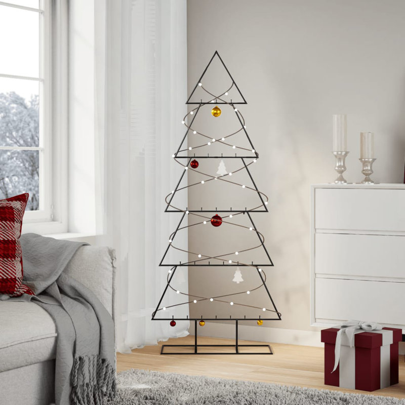 Steel Holiday Shaped Ornament, 150cm H x 65cm W x 24cm D