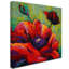 Art mural sur toile tendue - "Poppy I" de Marion Rose pour décor de salon, de chambre à coucher ou de bureau - 35 x 35-22073083