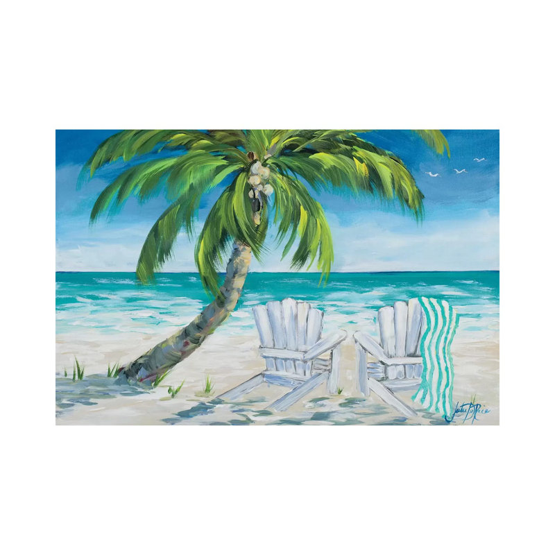 Ocean Breeze II by Julie Derice - Wrapped Canvas Painting, 45.72cm H x 66.04cm W x 1.905cm D