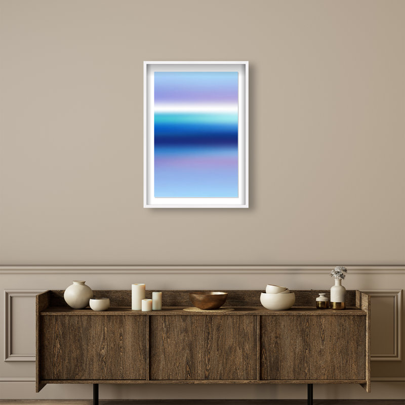 Moonlit Gradient Print by Oliver Gal, 55.5"H x 37.5"W, White Shadowbox