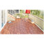 Carreaux de terrasse en bois d'acacia imbriqués à carreaux, plancher de bois franc d'acacia carré 12 po x 12 po pour terrasse, banc, côté piscine-113014707