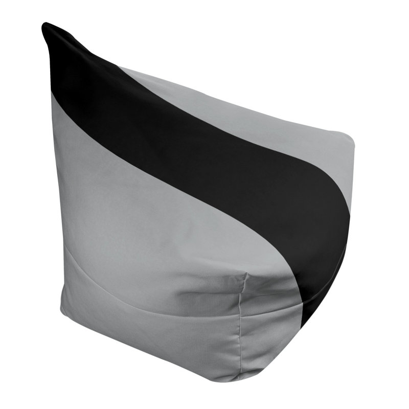 Sac de pois classique, H 30 po x l 27 po x P 27 po, Argenté / Noir