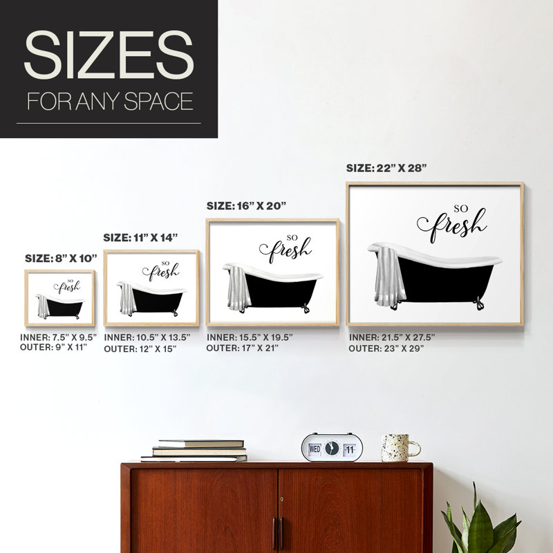 So Fresh -Framed Print - Restickable, H 8 po x l 10 po, Naturel