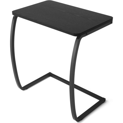Side Table, End Table, Vintage C-Shaped Couch Table For Sofa Laptop Coffee Snack