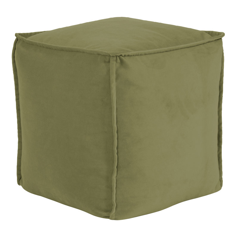 Olmo Upholstered Pouf, Moss