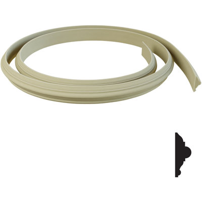 Rail de chaise flexible H 3 po x l 144 po x P 1 po