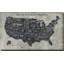 Carte grunge des États-Unis - impression-247094830-247094829