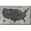 Carte grunge des États-Unis - impression-247094839-247094829