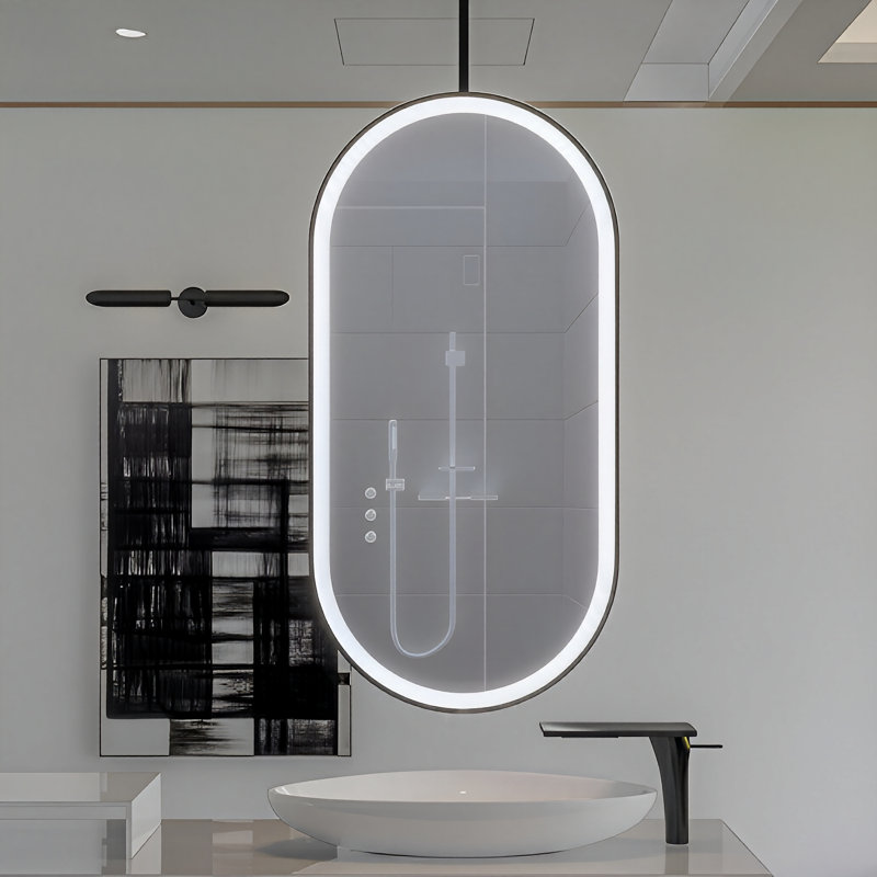 Paris - Miroir 24 po x 36 po noir