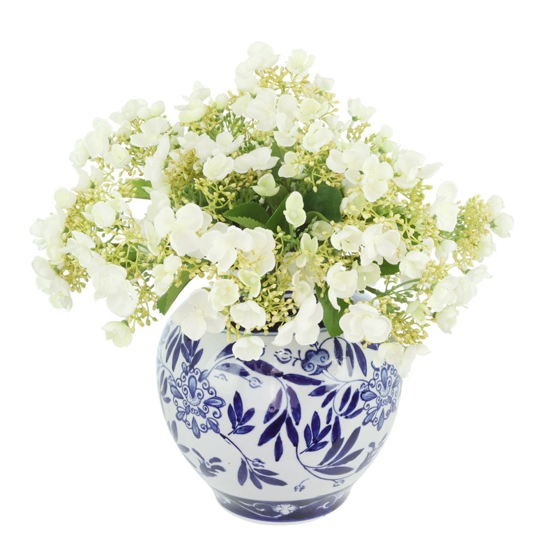 Viburnum Arranged in a Ceramic Vase