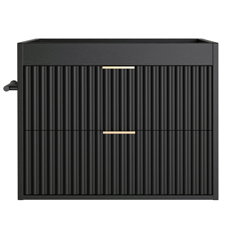 Base de meuble-lavabo simple 24 po seulement, Black