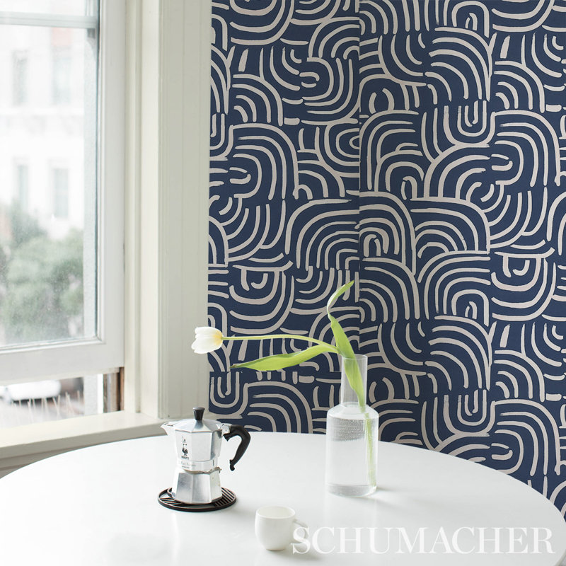 Schumacher x Backdrop New Beat Wallpaper, Dark Blue