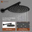 Robinet de douche mural avec valve brute