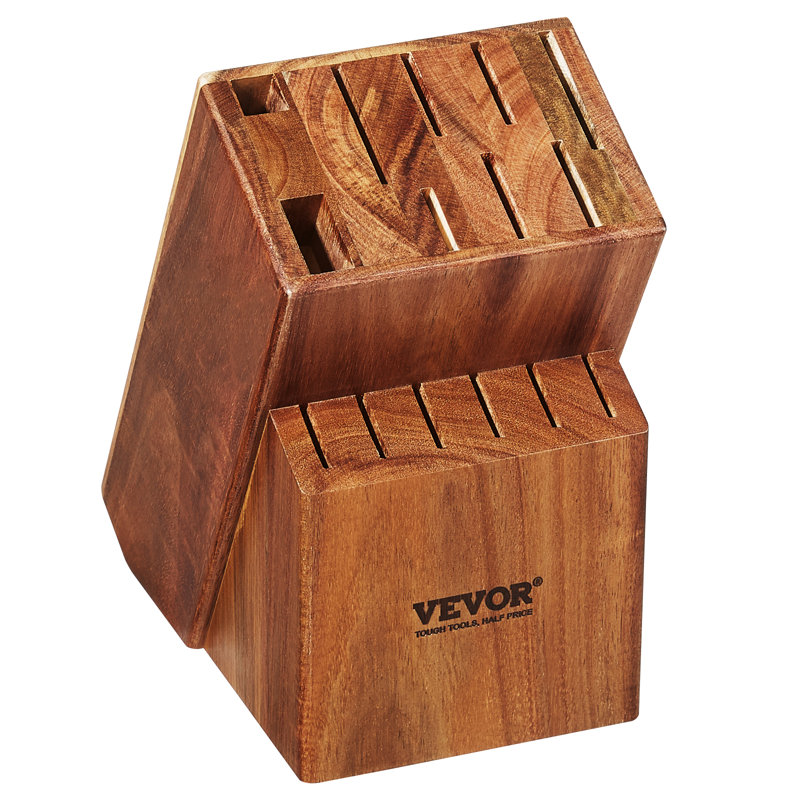 VEVOR 15 Slot Acacia Knife Block