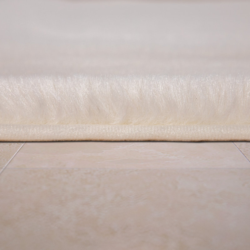Wickstrom Rectangle Bath Mat, 50cm W x 80cm L, Cream