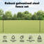 120cm H x 2500cm W Metal Border Fencing