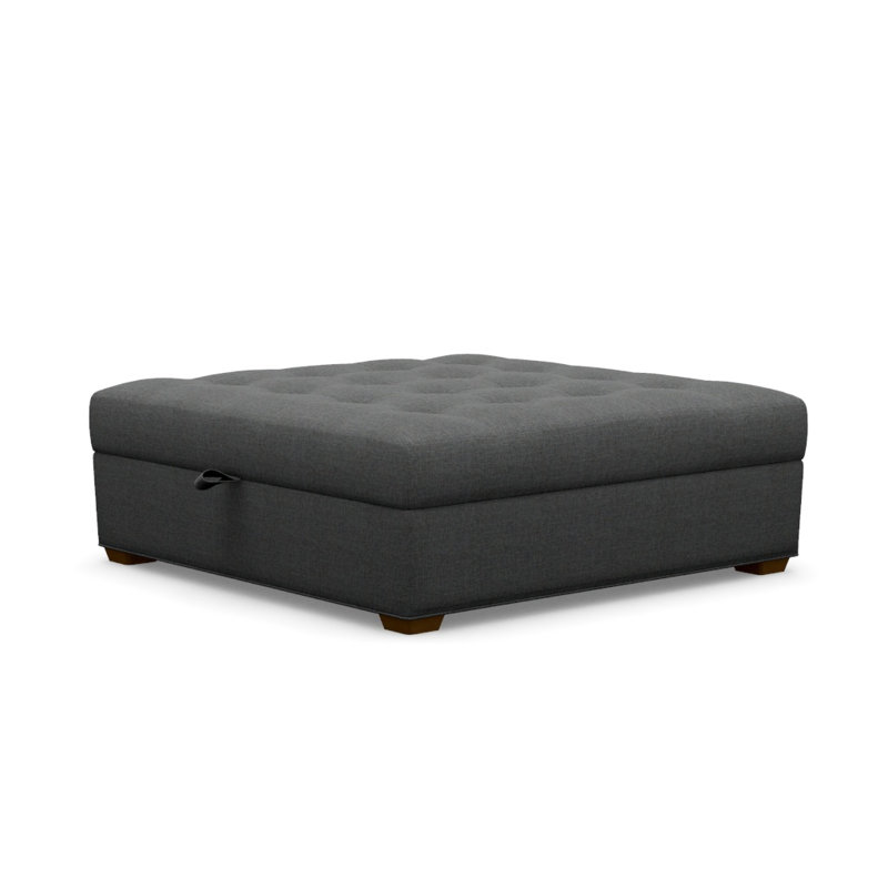 Baxter Square Ottoman, Big Sur, Grande 120931