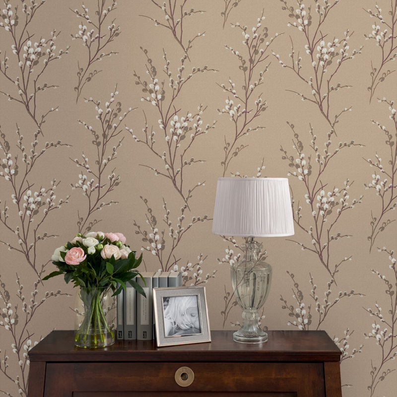 Laura Ashley Willow Wallpaper Roll, Natural