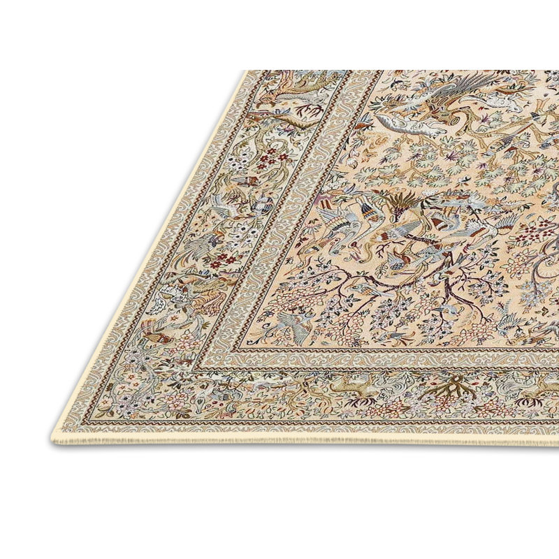 Tapis beige / brun / bleu, Rectangle 7 pi x 9 pi