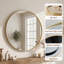 Miroir mural rond en aluminium, miroir circulaire moderne pour meuble-lavabo, entrée, salon-126356014-126561342