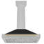 Hotte murale en acier inoxydable satiné convertible 36 po ZLINE Autograph Edition-98802298